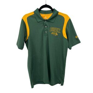 NDSU Bison Polo Shirt Size Medium Short Sleeve Sporty Athleisure Knights